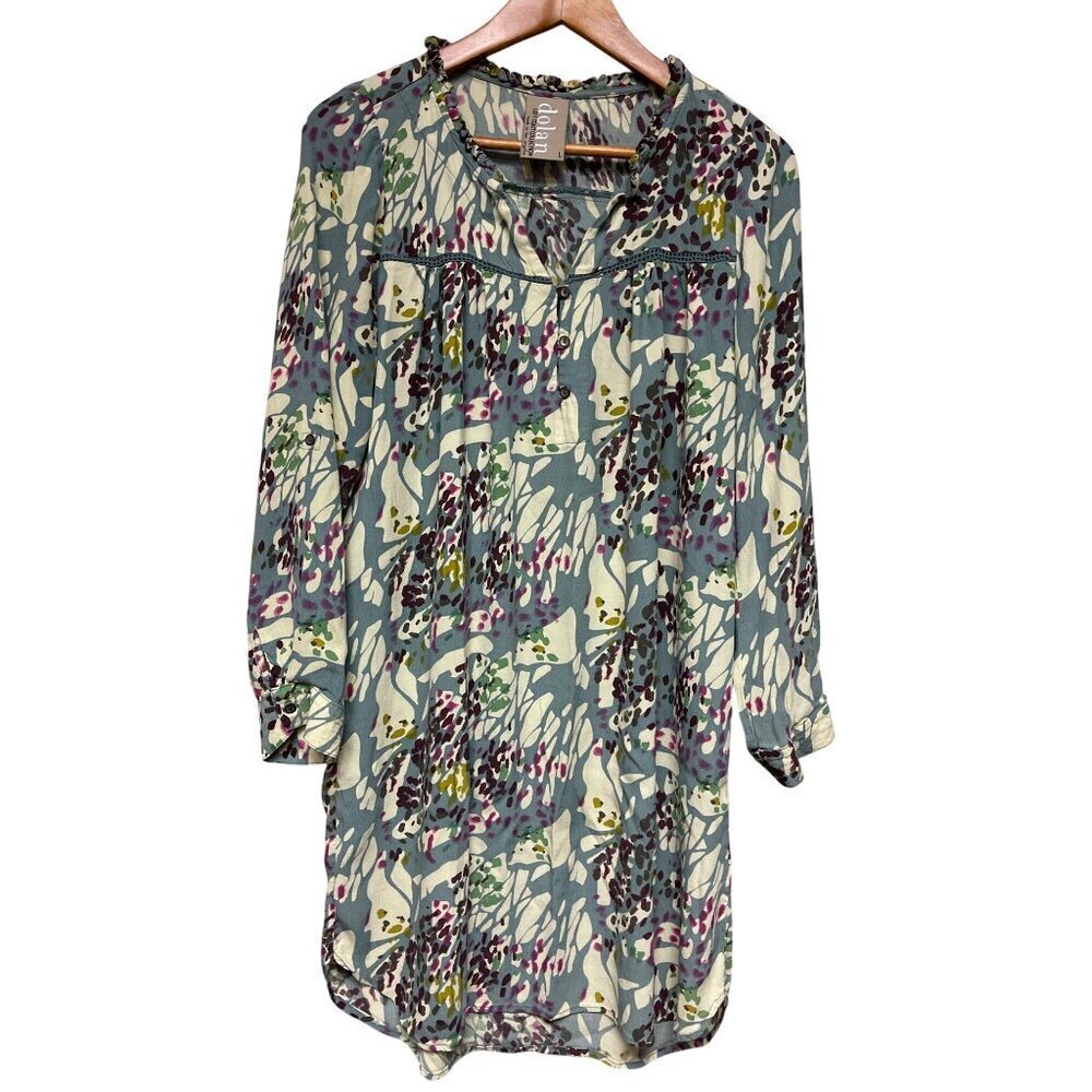 Anthropologie Dolan Left Coast Women's Shift Viscose Dress Floral Size Large